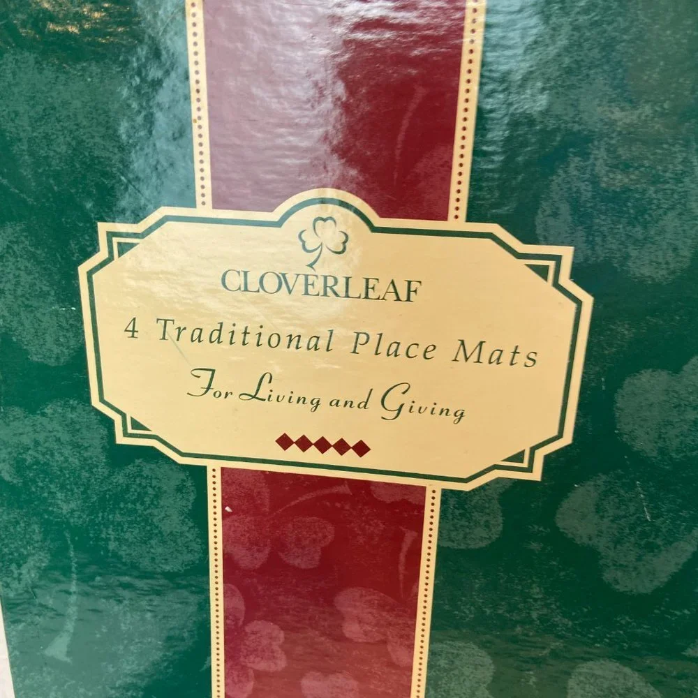 Cloverleaf Place Mats  Cork  Set of 4